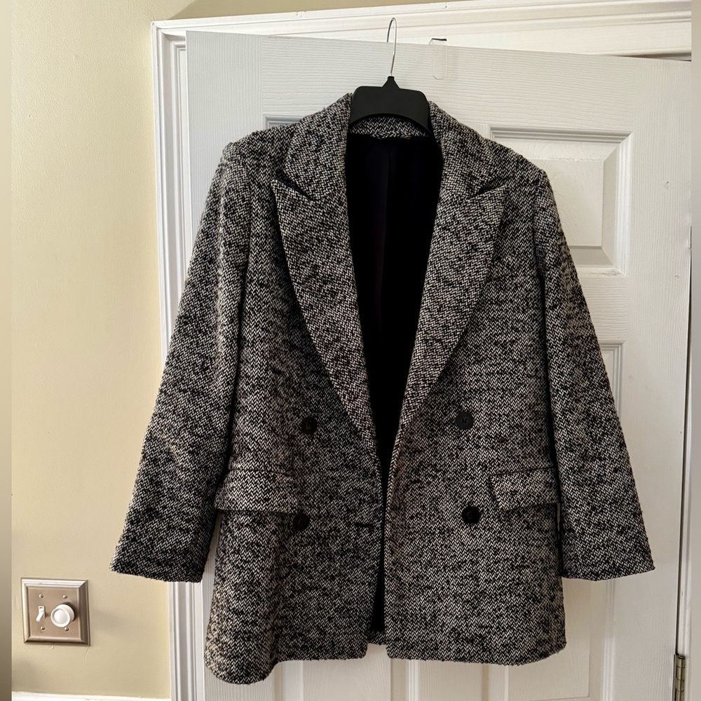 & other stories oversized woven coat - Picture 4 of 10